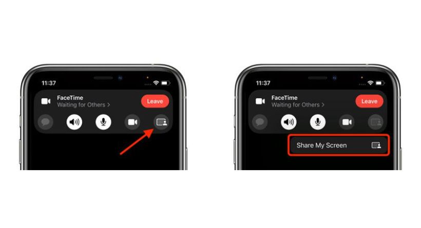 iOS 15.1 How to Share Your Screen on a FaceTime Call-2 (1)